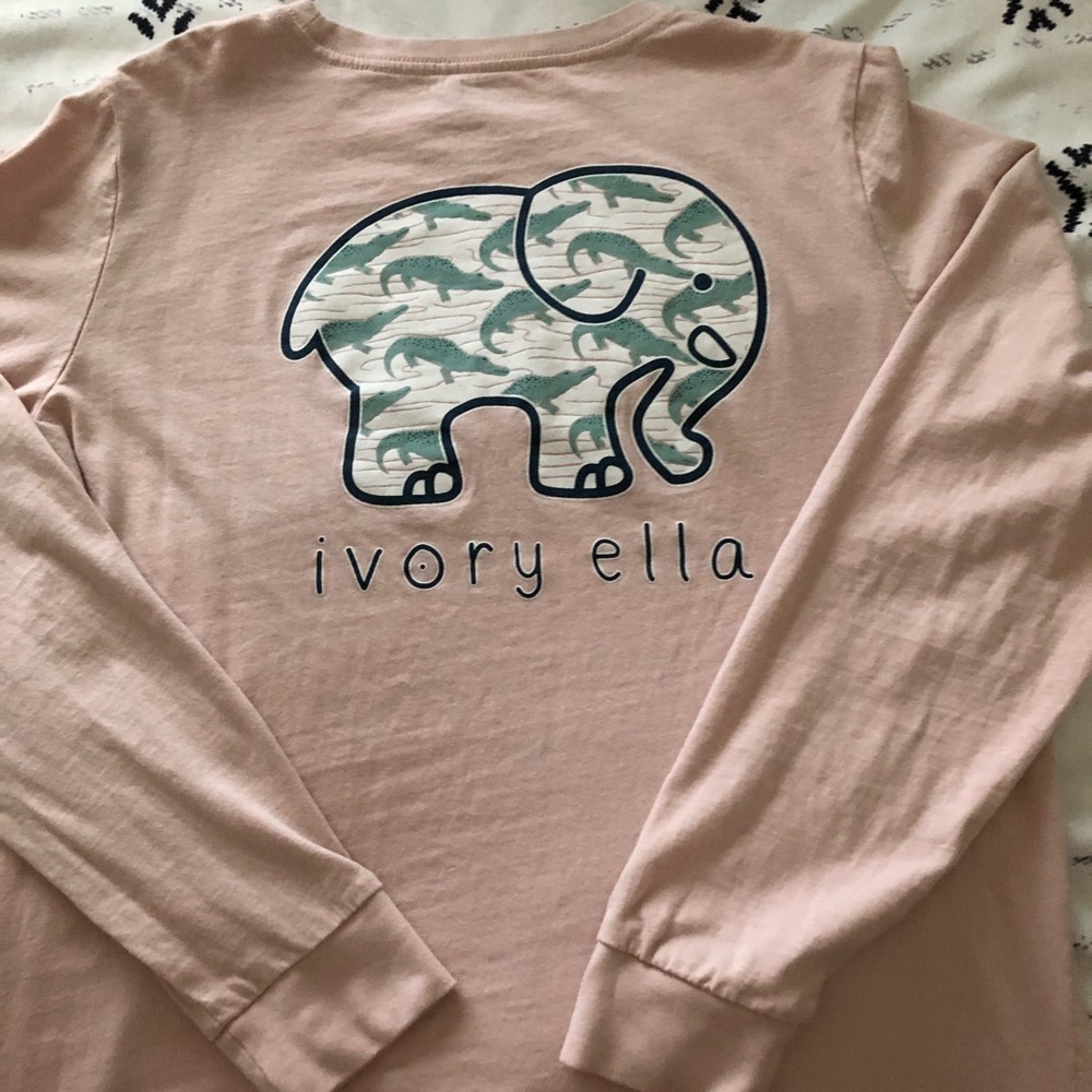 ✰ light pink ivory ella long sleeve tee ✰